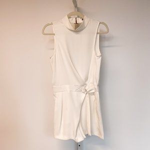 Cream TOPSHOP Short Sleevless Romper